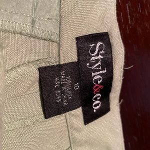 Cropped, linen, Style & Co. Capris